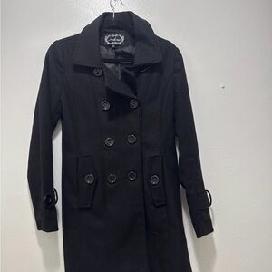 Ambiance Black Trench Coat